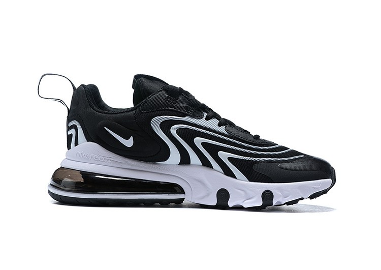 נעלי נייק-nike air max270 BLACK-WHITE – תמונה 2