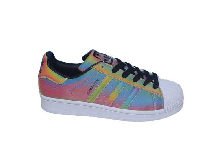 נעלי אדידס-ADIDAS Stan Smith - Black / White / Multi Color – תמונה 2