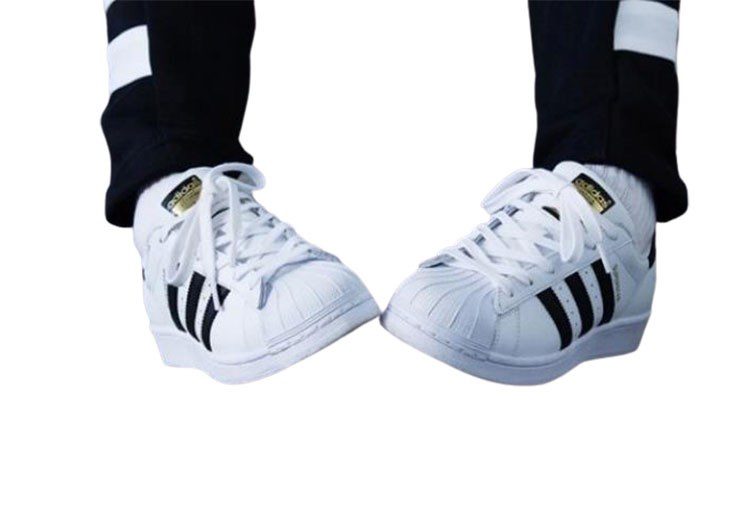 נעלי אדידס-ADIDAS Stan Smith - Shell Head White Black Gold Label – תמונה 5