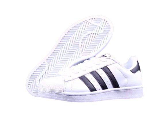⁦נעלי אדידס-ADIDAS Stan Smith - Shell Head White Black Label⁩ – תמונה ⁦2⁩
