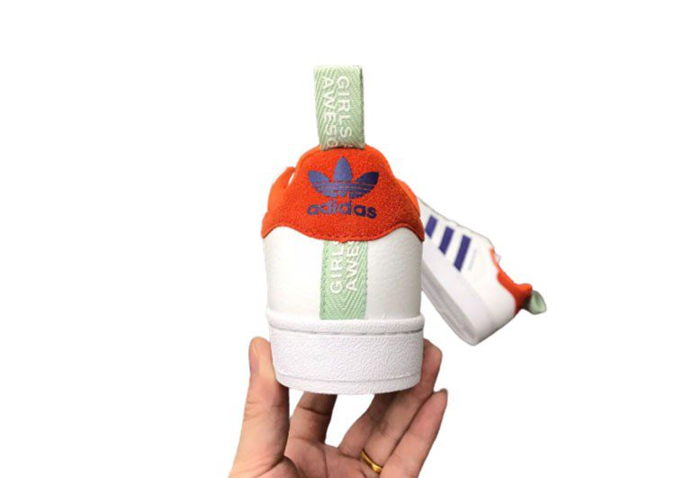 נעלי אדידס-ADIDAS Stan Smith - White - Nave-Blue - Red – תמונה 3