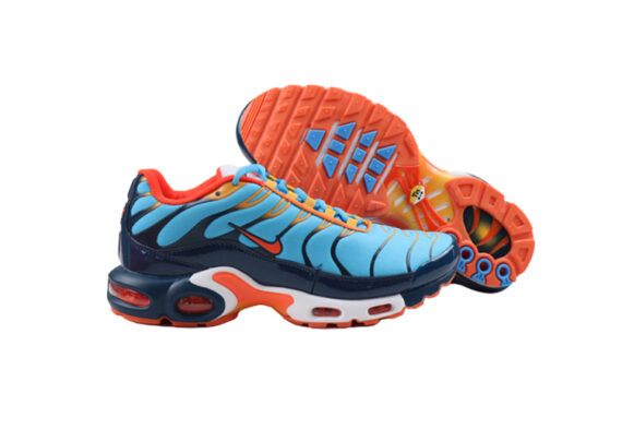 ⁦נעלי נייק-NIKE AIR MAX PLUS TN-BLACK-ORANGE -LIGHT BLUE⁩ – תמונה ⁦4⁩