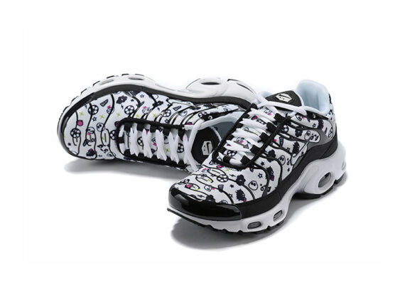 ⁦נעלי נייק-NIKE AIR MAX PLUS TN-WHITE-BLACK⁩ – תמונה ⁦2⁩