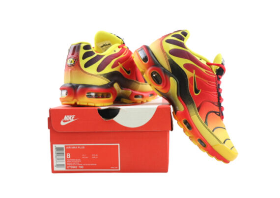 ⁦נעלי נייק-NIKE AIR MAX PLUS TN-YELLOW-RED-BLACK⁩ – תמונה ⁦3⁩