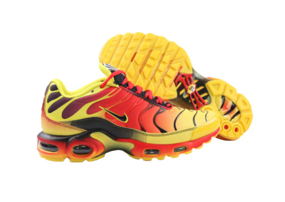 ⁦נעלי נייק-NIKE AIR MAX PLUS TN-YELLOW-RED-BLACK⁩ – תמונה ⁦4⁩