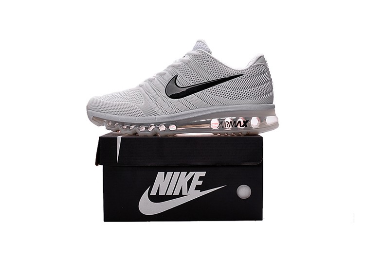 נעלי נייק-Nike Air Max 2017- GREY SUIT- BLACK – תמונה 3