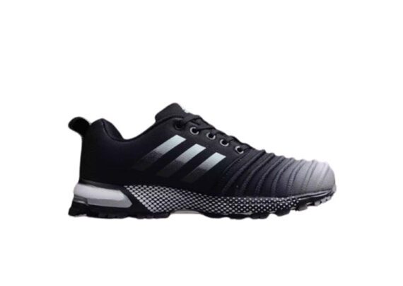 ⁦נעלי אדידס-ADIDAS AeroBounce – Black Russian-White Logo⁩ – תמונה ⁦2⁩