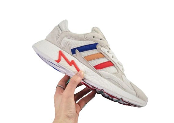 ⁦נעלי אדידס-ADIDAS Tresc Run – Gray -Chrome White-Pale Slate⁩ – תמונה ⁦2⁩