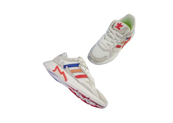 ⁦נעלי אדידס-ADIDAS Tresc Run – Gray -Chrome White-Pale Slate⁩ – תמונה ⁦5⁩