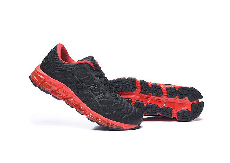 נעלי אסיקס-ASICS - Black & Dark Red – תמונה 6