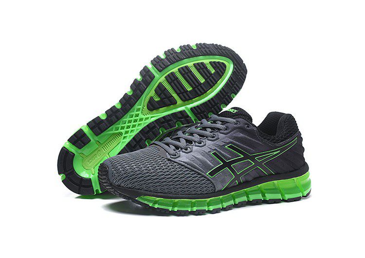נעלי אסיקס-ASICS - Gray Fluorescent Green – תמונה 6