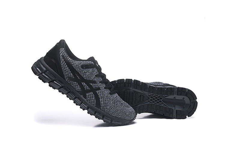 נעלי אסיקס-ASICS - KNIT 2 - Black Gray – תמונה 3
