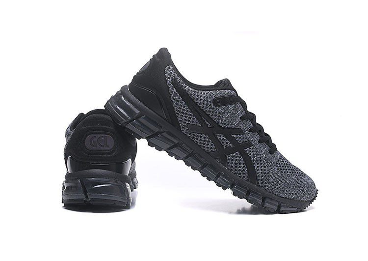 נעלי אסיקס-ASICS - KNIT 2 - Black Gray – תמונה 4