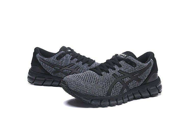 נעלי אסיקס-ASICS - KNIT 2 - Black Gray – תמונה 5