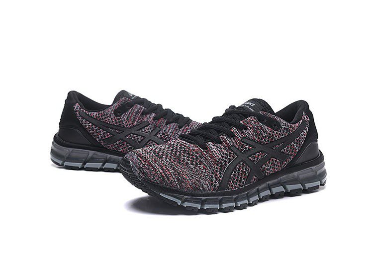 נעלי אסיקס-ASICS - KNIT 2 - Black Red – תמונה 5