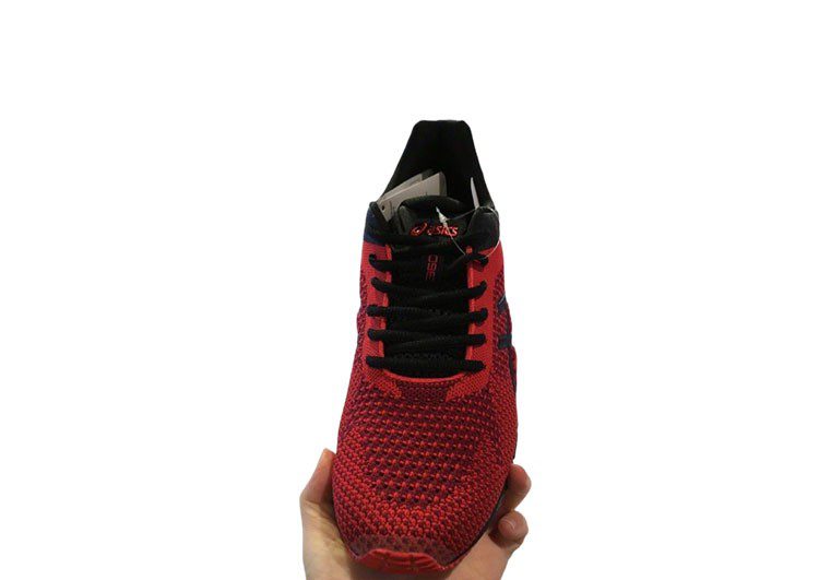 נעלי אסיקס-ASICS - KNIT - Dark-Red Black – תמונה 3