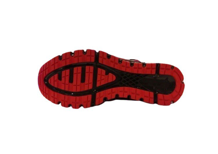 נעלי אסיקס-ASICS - KNIT - Dark-Red Black – תמונה 8
