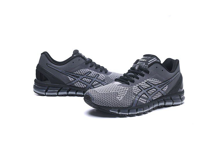 נעלי אסיקס-ASICS - KNIT - Light Gray Dark Gray – תמונה 2