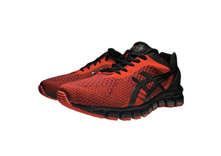 נעלי אסיקס-ASICS - KNIT - Red Black – תמונה 5