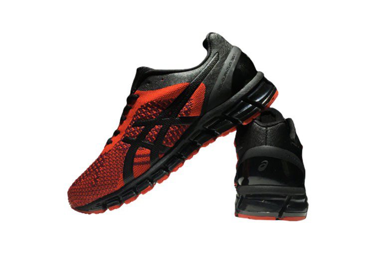 נעלי אסיקס-ASICS - KNIT - Red Black – תמונה 8