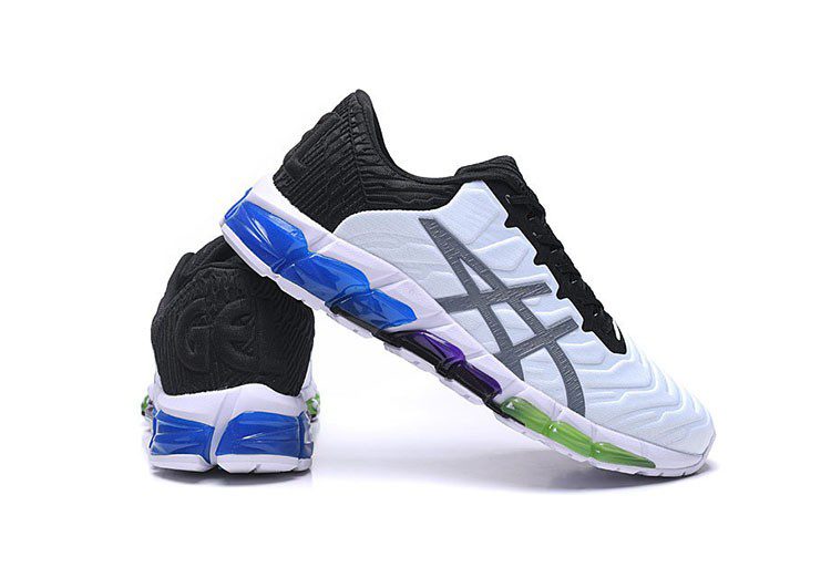 נעלי אסיקס-ASICS - QUANTUM - White Black Green Dark Gray – תמונה 3