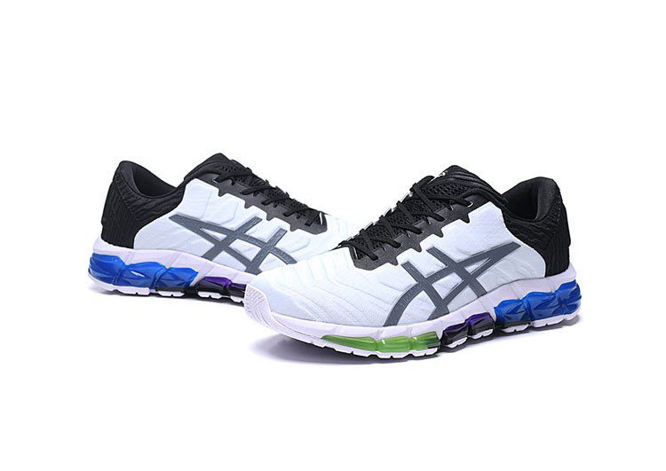 נעלי אסיקס-ASICS - QUANTUM - White Black Green Dark Gray – תמונה 2