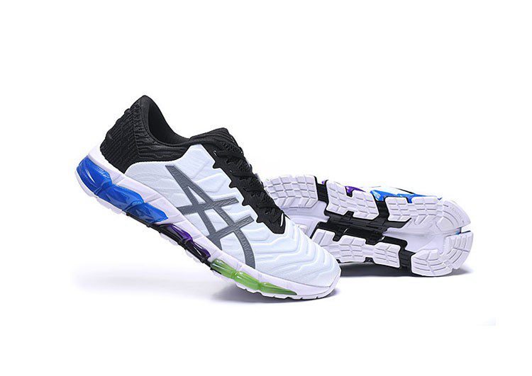 נעלי אסיקס-ASICS - QUANTUM - White Black Green Dark Gray – תמונה 4