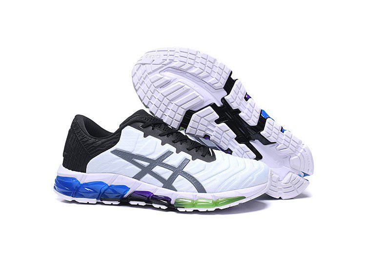 נעלי אסיקס-ASICS - QUANTUM - White Black Green Dark Gray – תמונה 5