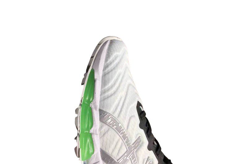 נעלי אסיקס-ASICS - QUANTUM - White Black Green Light Gray – תמונה 7