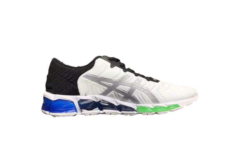 נעלי אסיקס-ASICS - QUANTUM - White Black Green Light Gray – תמונה 2