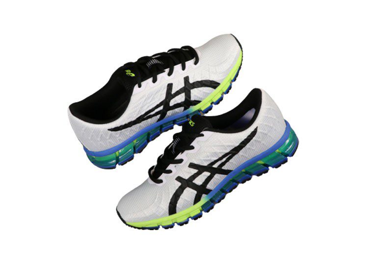 נעלי אסיקס-ASICS - White Black Green – תמונה 4