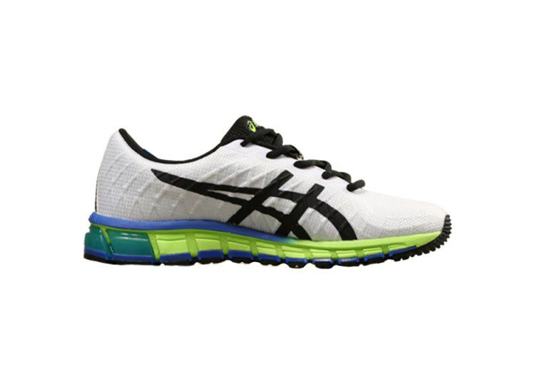 נעלי אסיקס-ASICS - White Black Green – תמונה 2