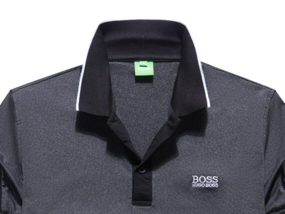 ⁦בוס-HUGO BOSS POLO TSHIRT MEN'S-Black⁩ – תמונה ⁦3⁩