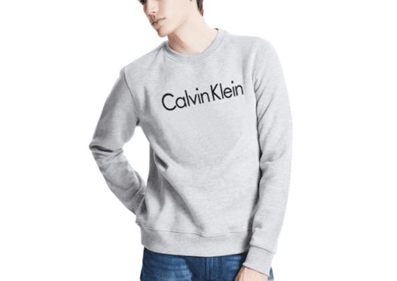 ⁦CK Round Neck Sweater Men -Gray⁩ – תמונה ⁦2⁩