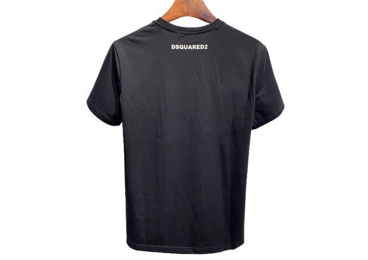DSQUARED2 TSHIRT MEN SHORT - Black Red & White – תמונה 2
