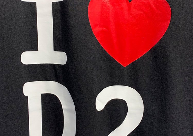 DSQUARED2 TSHIRT MEN SHORT - Black Red & White – תמונה 3