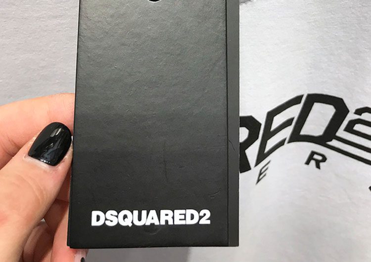 DSQUARED2 TSHIRT MEN SHORT - Black White Combo – תמונה 4