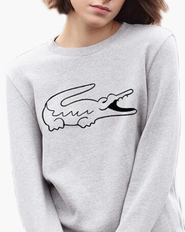 לקוסט-LACSOTE  SWETER WOMEN DESGIN- GRAY