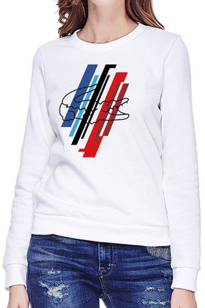 לקוסט-LACSOTE  SWETER WOMEN DESGIN- WHITE