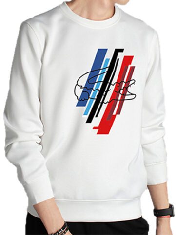 לקוסט-LACSOTE  SWETER MEN DESGIN- WHITE