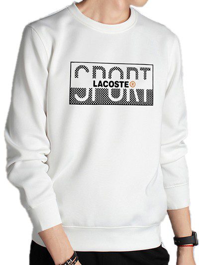 לקוסט-LACSOTE  SWETER MEN DESGIN- WHITE