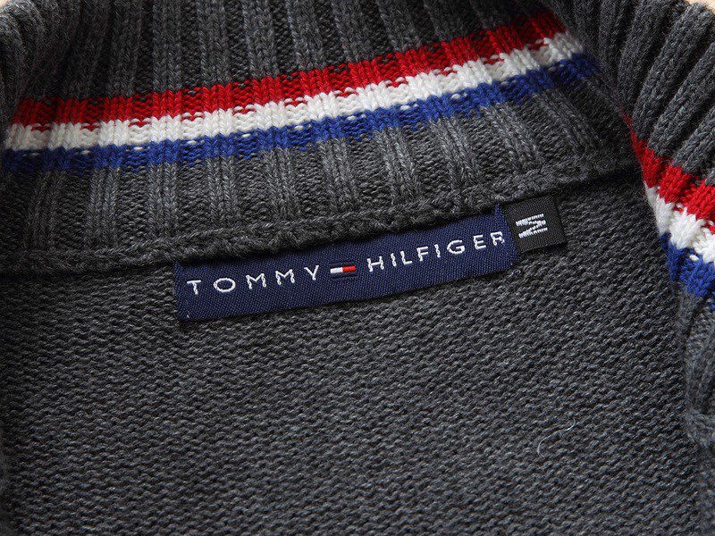 טומי הילפיגר-TOMMY SWETER ZIP MEN'S - Dip Gray – תמונה 11