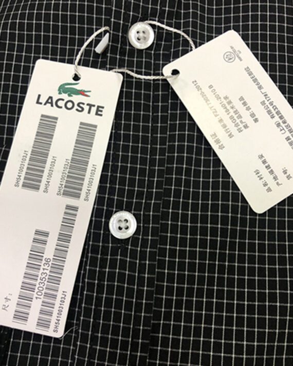 ⁦לקוסט-LACOSTE LONG MEN SHIRT - Black Russian⁩ – תמונה ⁦2⁩