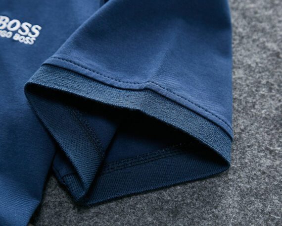 ⁦בוס-HUGO BOSS POLO TSHIRT MEN'S - Bahama Blue⁩ – תמונה ⁦3⁩