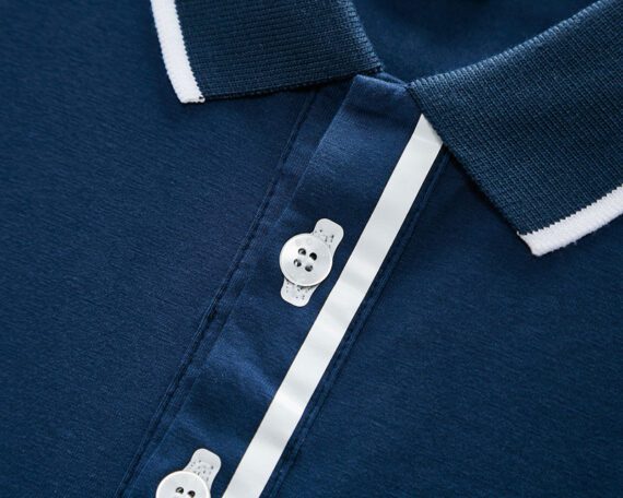 ⁦בוס-HUGO BOSS POLO TSHIRT MEN'S - Bahama Blue⁩ – תמונה ⁦5⁩