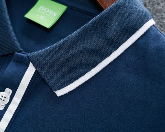 ⁦בוס-HUGO BOSS POLO TSHIRT MEN'S - Bahama Blue⁩ – תמונה ⁦6⁩