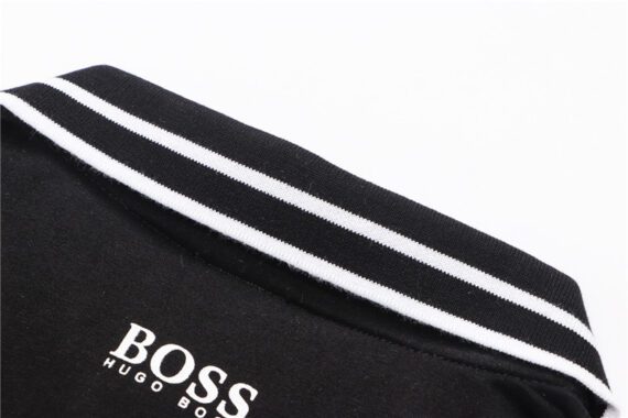 ⁦בוס-HUGO BOSS POLO TSHIRT MEN'S - Black⁩ – תמונה ⁦9⁩