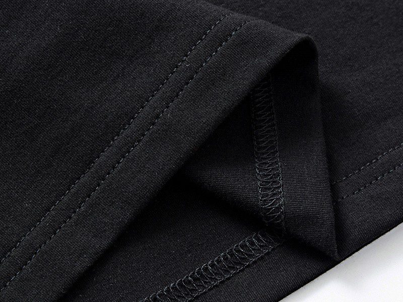בוס-HUGO BOSS POLO TSHIRT MEN'S - Black & White Border – תמונה 6