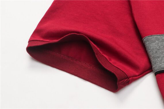 ⁦בוס-HUGO BOSS POLO TSHIRT MEN'S - Fire Brick & Gray⁩ – תמונה ⁦11⁩