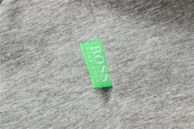 בוס-HUGO BOSS POLO TSHIRT MEN'S - Gray & Black – תמונה 10